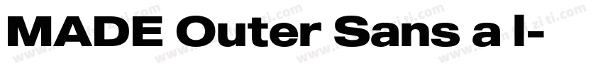 MADE Outer Sans a l字体转换